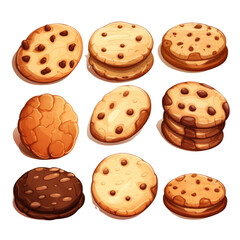 cookies  isolated on a white transparent background