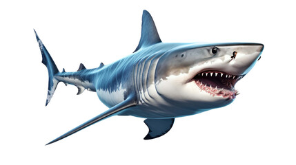 Obraz premium shark isolated on a white transparent background