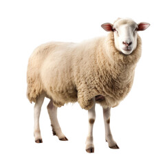 Fototapeta premium sheep isolated on a white transparent background