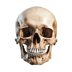 Obraz premium human skull isolated on transparent background