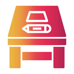 drawing plan Gradient icon