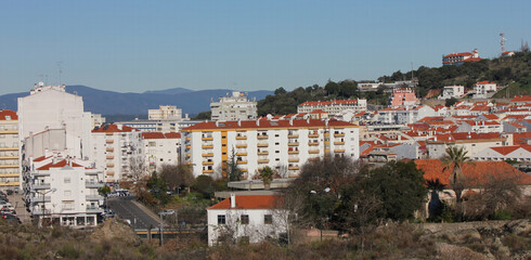 Castelo Branco, Beira Baixa, Portugal, January 21, 2018, Views from Barrocal in Castelo Branco