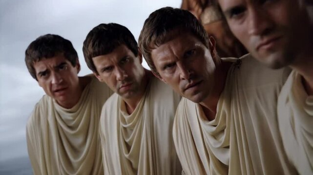 Personas mirando de forma enojada