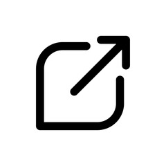 External link icon vector illustration. link sign and symbol. hyperlink symbol