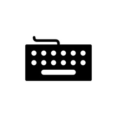 Keyboard icon vector illustration. keyboard sign and symbol