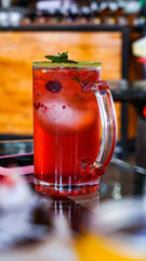 Bebida con alcohol refrescante 