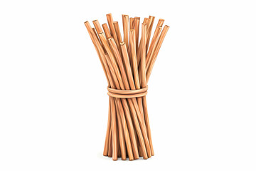 Bundle of Natural Wooden Sticks Tied with Twine for Crafts
