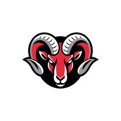 Ram Head sport Logo Illustration