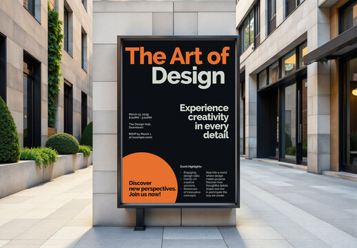 Bold Design Event Poster Layout