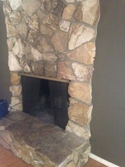 Stone Fireplace