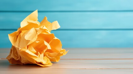 Prioritizing today's tasks with crumpled paper for inspiration