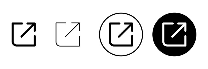 External link icon vector. link sign and symbol. hyperlink symbol