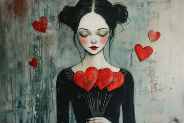 valentines day art