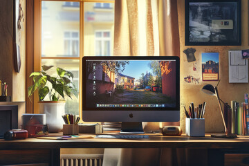 Organized Home Office Setup