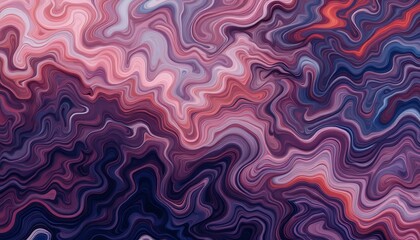Obraz premium Abstract Swirling Purple Pink and Blue Hues Artwork