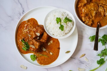 Homemade Shahi Chicken Korma - creamy chicken curry