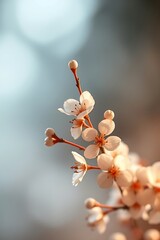 Delicate white blossoms on a branch. (1)