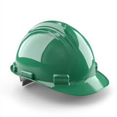 Green hard hat safety helmet isolated on white background. (5)