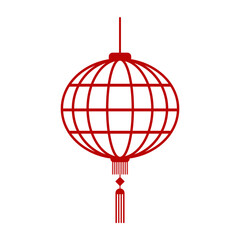 Chinese New Year Lanter Outline Icon, Simple Icon Vector Design, best used for presentation, application, web and banner