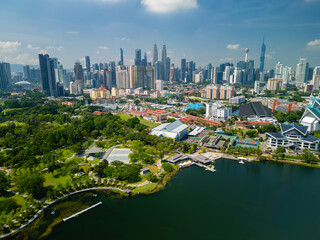 Aerial view of Kuala Lumpur in daytime
