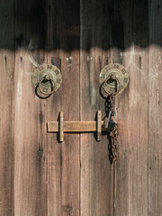 Old metal door knocker.