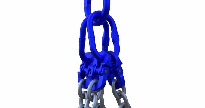 4 Leg Chain Sling; Industrial Lifting and Rigging; Mechanical Chain link; Industrial safety chain