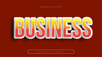 Obraz premium business editable text effect 3d gradient typography design