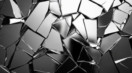 Shattered Glass Fragments Abstract Background