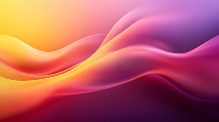 Obraz premium Abstract Pink Yellow Gradient Wave Background