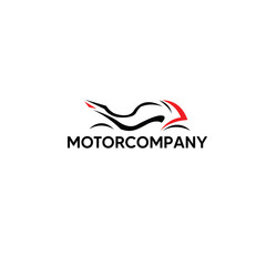 Modern Motorcycle Company Logo Vector Design