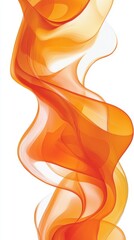 Fototapeta premium Abstract orange and white vector background design with fluid shapes and gradients for digital art projects