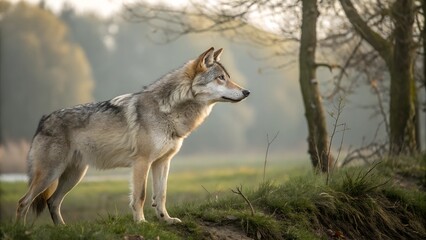 Obraz premium wolf in the woods