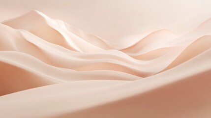 Obraz premium Soft Peach Abstract Landscape, Minimalist Background