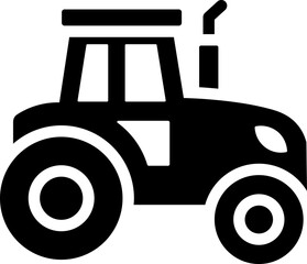 Tractor Glyph Icon