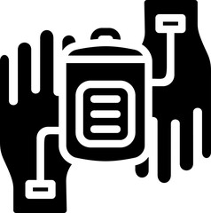 Blood Transfusion Glyph Icon