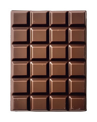 Fototapeta premium Square milk chocolate bar with shiny surface, gourmet dessert concept