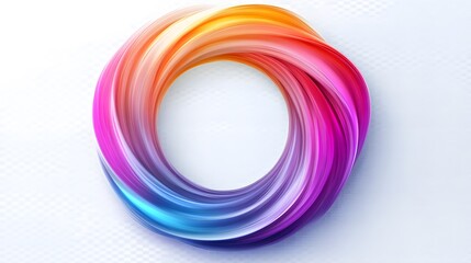 Abstract swirling colorful vibrant paint design