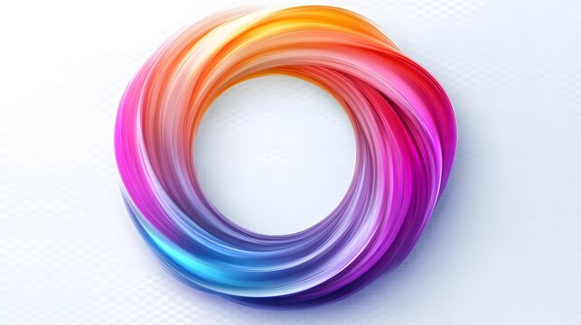 Abstract swirling colorful vibrant paint design