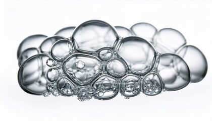 Abstract close-up of translucent bubbles.