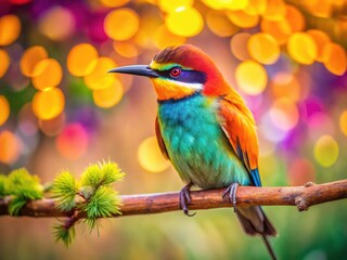 Stunning Bird on Branch Wallpaper, High-Resolution Bird Photography, Nature Scene, Avian Wildlife Image
