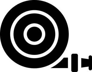 Water Hose Glyph Icon