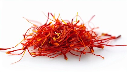 Fototapeta premium A close-up of vibrant red saffron threads.