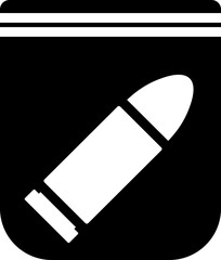 Bullet Evidence Glyph Icon