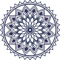 Obraz premium Arabic-mosaic-mandala An intricate mandala with symmetrical patterns, perfect for art, décor, and meditation projectile