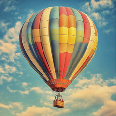 Unique Hot Air Balloon for Romantic Escapes, Soaring Through the Sky for Unforgettable Views