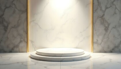 Elegant Marble Platform Product Display Background