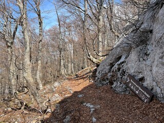 Premuzic hiking trail or Premuzic Trail - Northern Velebit National Park, Croatia or Premuzic-Wanderweg or Premuzic's Trail (Pješački planinarski put Premužićeva staza - NP Sjeverni Velebit, Hrvatska)