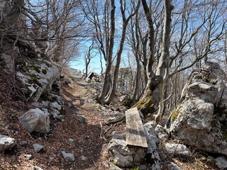 Premuzic hiking trail or Premuzic Trail - Northern Velebit National Park, Croatia or Premuzic-Wanderweg or Premuzic's Trail (Pješački planinarski put Premužićeva staza - NP Sjeverni Velebit, Hrvatska)