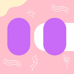 business marketing square isolated on white background. social media post design