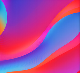 Wallpaper colorful design, shapes and textures, color background.Modern abstract bright amazing Vibrant abstract waves in purple color, modern design poster background, Generative AI